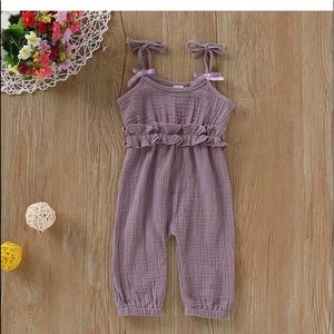 Ruffled strap jumpsuit